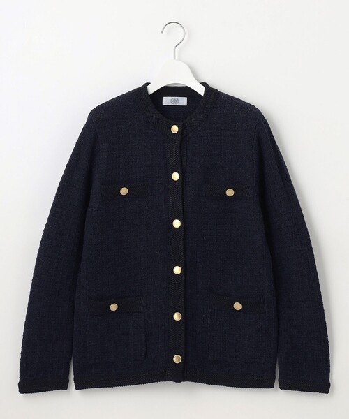 カーディガン 「WEB限定カラーあり・洗える」TWEED ニット