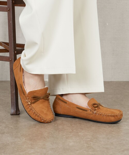 シューズ モカシン デッキシューズ 限定展開 ファー スエード