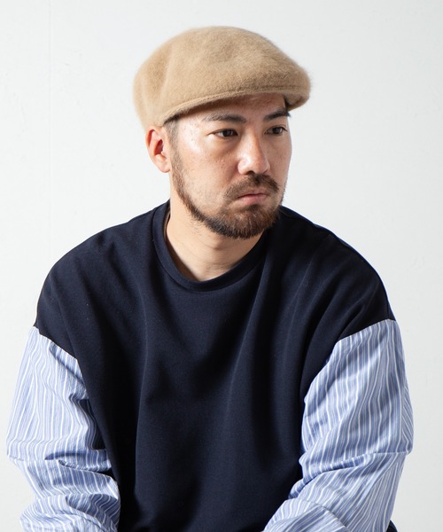 RACAL（ラカル） 帽子 ベレー帽 Angola Knit Hunting / アンゴラニット