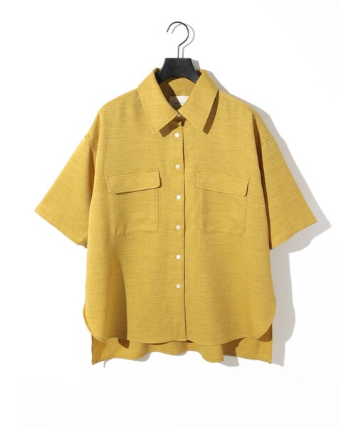 ブラウス シャツ MIDIUMISOLID for Ladies リネンライクリラックスシャツ レディース