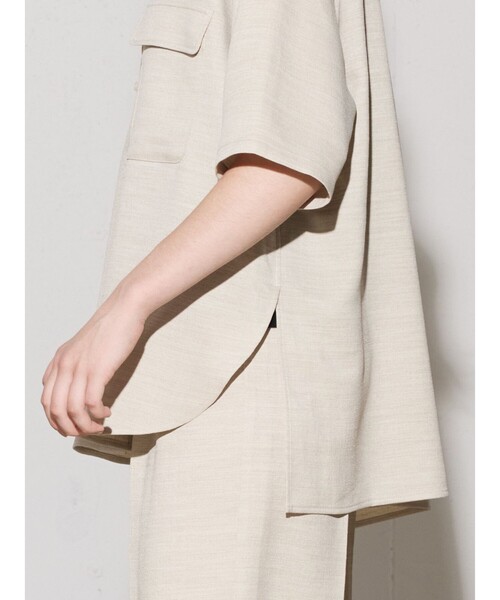 MIDIUMISOLID ブラウス シャツ for Ladies リネンライク