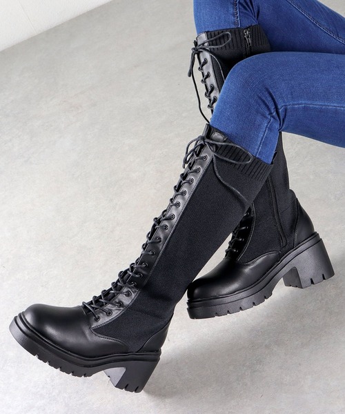 LibertyDoll（リバティードール） ブーツ 厚底ハイソール 17ホール