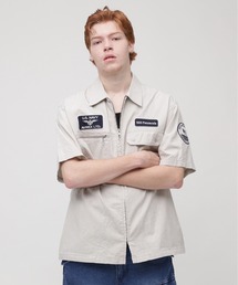 シャツ PIGMENT ZIP UP SHIRT / ピグメント ジップアップ シャツ / AVIREX / アヴィレックス メンズ｜ZOZOTOWN Yahoo!店