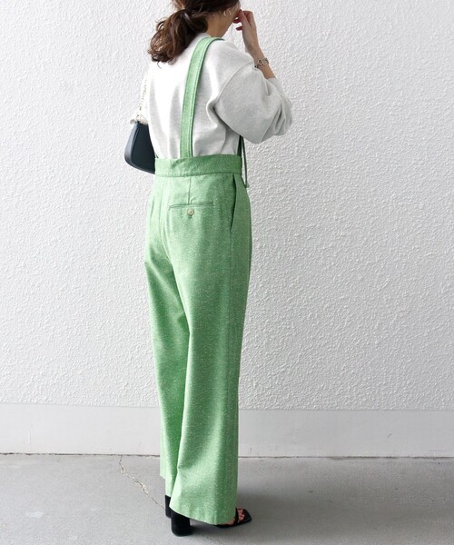 SHIPS any サロペット オーバーオール any:「手洗い可能」ネップヤーン