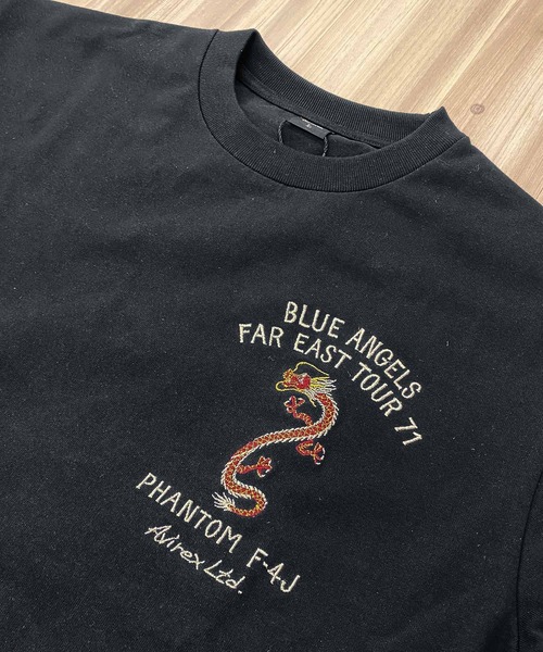 AVIREX アビレックス EMBROIDERED SUKA 半袖Tシャツ 刺繍 AVIREX tシャツ EMBROIDERED SUKA 半袖Tシャツ メンズ