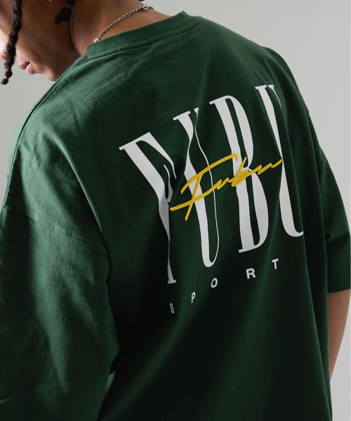 FUBU（フブ） tシャツ ブランド ロゴ クラシック 筆記体 バッグロゴ 3D 