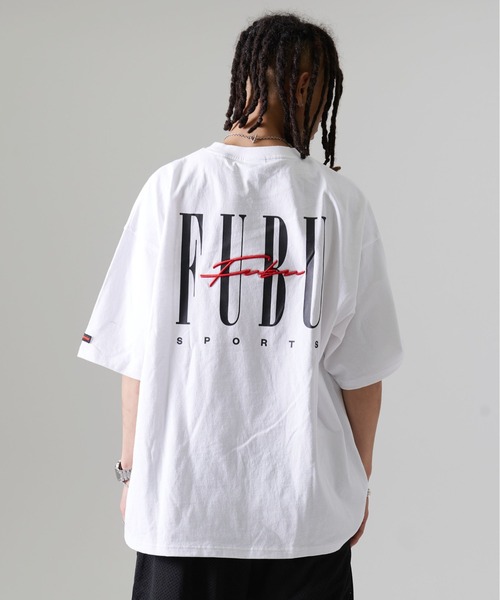 FUBU（フブ） tシャツ ブランド ロゴ クラシック 筆記体 バッグロゴ 3D 