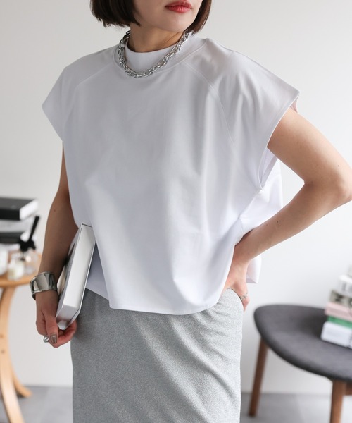 tシャツ アトラストリコット フレンチスリーブトップス レディース ap retro tシャツ 「USAコットン」ミニ裏毛フレンチスリーブ