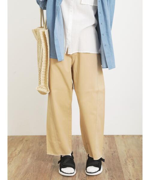 Samansa Mos2 パンツ 「Sサイズ / WEB限定」ツイルほつほつ