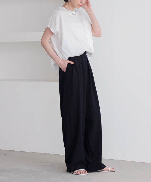 for/c（フォーシー） tシャツ 半袖 「新色追加」汗シミ防止フレンチ