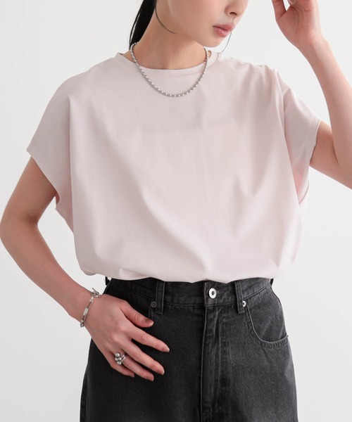 for/c（フォーシー） tシャツ 半袖 「新色追加」汗シミ防止フレンチ