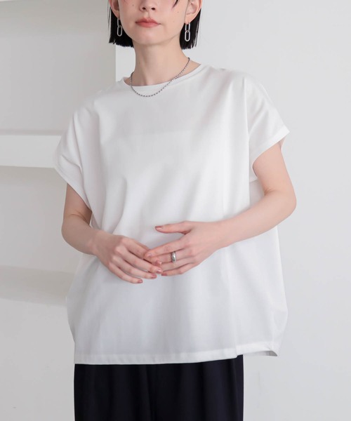 for/c（フォーシー） tシャツ 半袖 「新色追加」汗シミ防止フレンチ