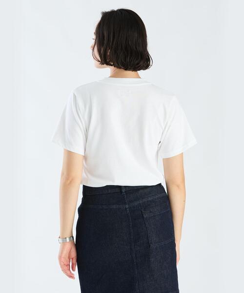 tシャツ ミニロゴ コットン 半袖 Tシャツ ”Christof” レディース