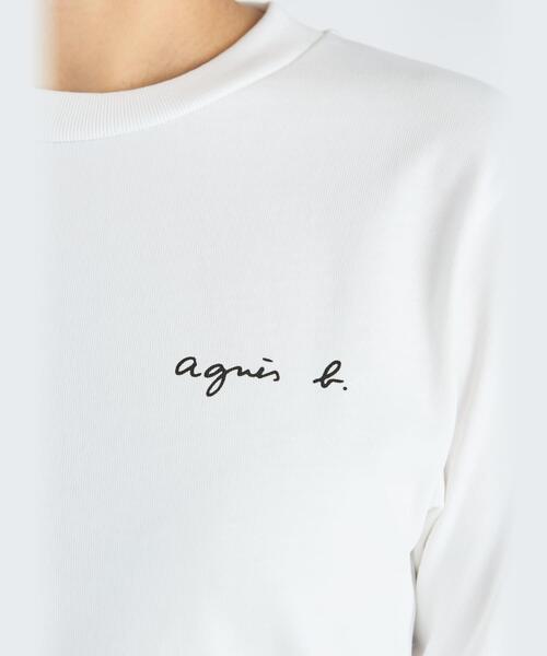 tシャツ ミニロゴ コットン 半袖 Tシャツ ”Christof” レディース