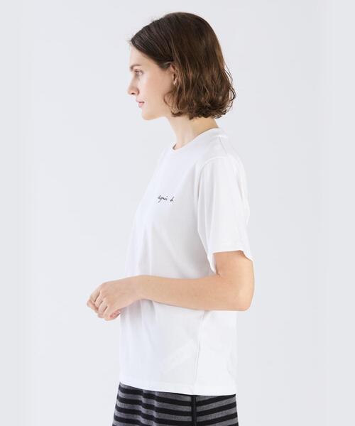 tシャツ ミニロゴ コットン 半袖 Tシャツ ”Christof” レディース