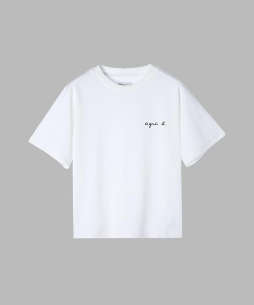 tシャツ ミニロゴ コットン 半袖 Tシャツ ”Christof” レディース
