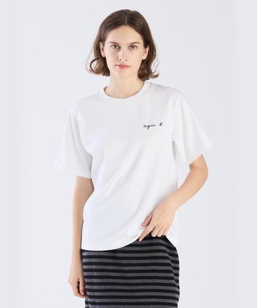 tシャツ ミニロゴ コットン 半袖 Tシャツ ”Christof” レディース