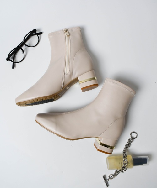 EVOL（イーボル） ブーツ EVOL / 5cmヒールスクエアセンターシーム