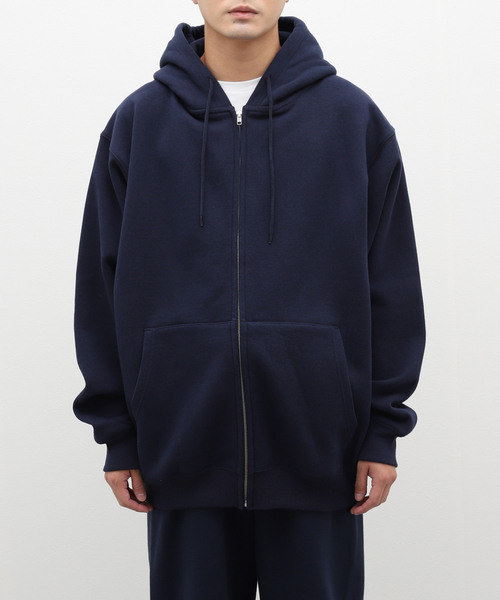 BASMENT GEAR ブラック スウェット WISM パーカー 「BASEMENT GEAR / ベースメントギア」15oz
