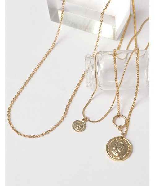 ネックレス 「Accessory Collection」「3点セット」コインモチーフ 