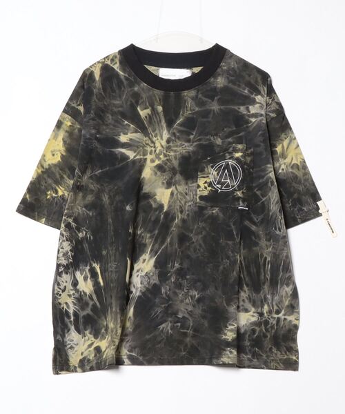 tシャツ 「ADAMPATEK/アダムパテック」tie-dye embroidery short sleeve / 刺繍入り タイダイオーバーサイズT