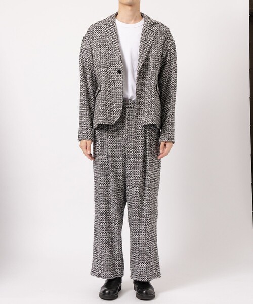 パンツ 「JUHA/ユハ」「別注」 2TUCK WIDE TWEED PANT メンズの画像