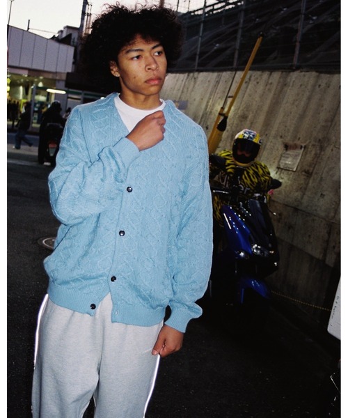KEBOZ カーディガン BALL KNIT CARDIGAN メンズ : ZOZOTOWN