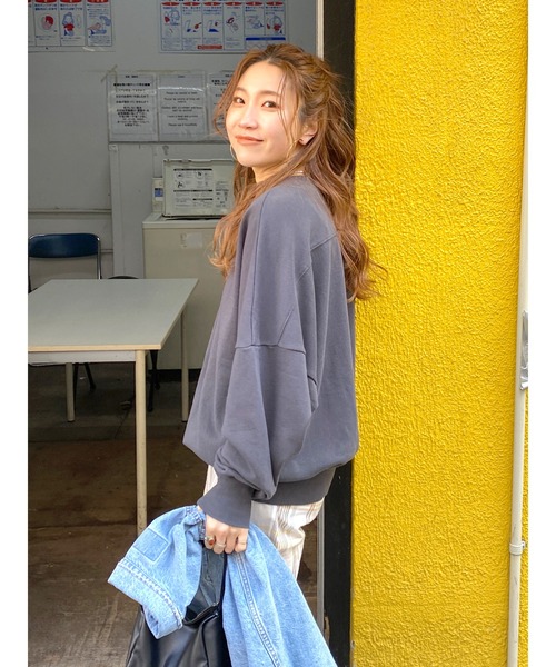 Ungrid（アングリッド） トレーナー スウェット 「WEB限定」刺繍ロゴ