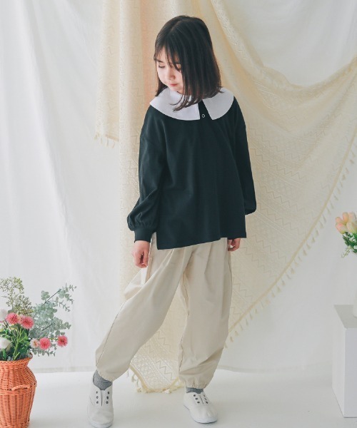 NHT パンツ NHT/エヌエイチティー ロングギャザーパンツ キッズ 子供服