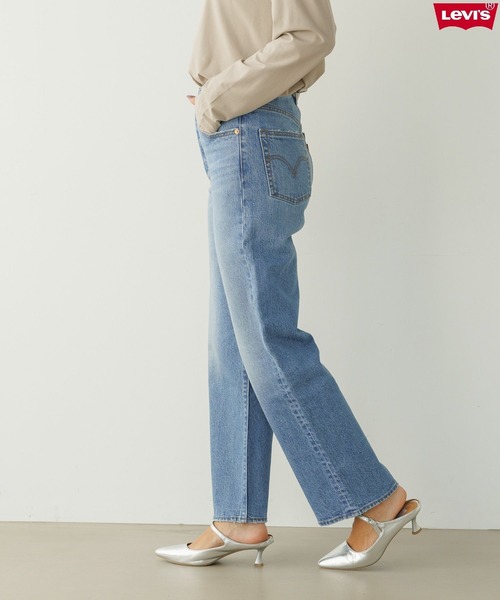 LEVI'S 別注RIBCAGE STRAIGHTハイウエスト ストレートデニム BAYFLOW ジーンズ デニム デニムパンツ 「Levi's(R)（リーバイス