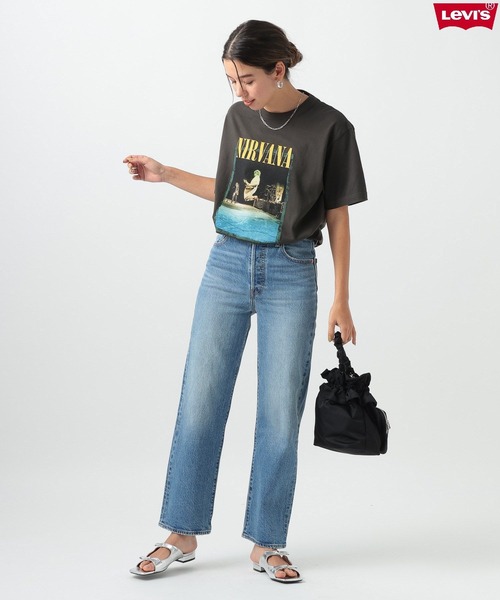 LEVI'S 別注RIBCAGE STRAIGHTハイウエスト ストレートデニム BAYFLOW ジーンズ デニム デニムパンツ 「Levi's(R)（リーバイス