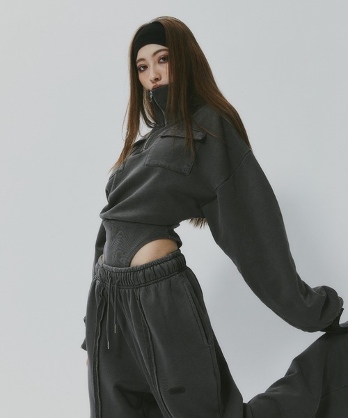 BLONDEY（ブロンディ） ハーフジップスウェットボディスーツ