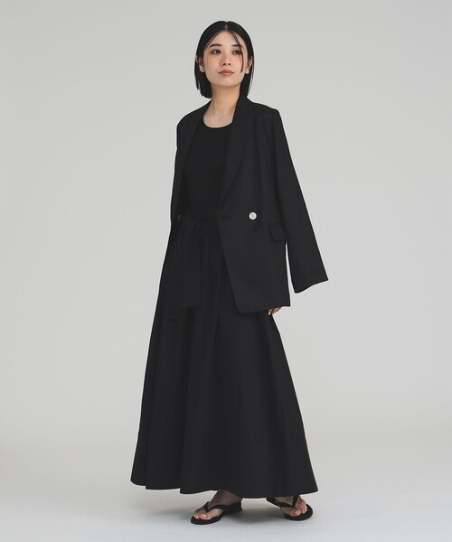 専用【美品】Demi-Luxe BEAMSリネン ロング テーラードジャケット Demi-Luxe BEAMS（デミルクス ビームス）ダブルブレスト リネン