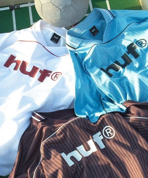 HUF Tシャツ ゲームシャツ HUF tシャツ 89LOGO JERSEY / ハフ プリントロゴ ゲームシャツ