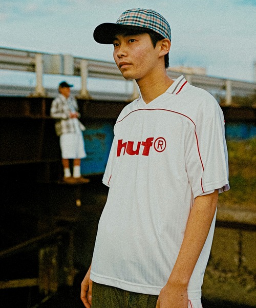HUF Tシャツ ゲームシャツ HUF tシャツ 89LOGO JERSEY / ハフ プリントロゴ ゲームシャツ