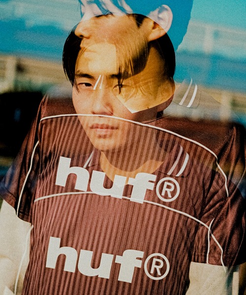 HUF Tシャツ ゲームシャツ HUF tシャツ 89LOGO JERSEY / ハフ プリントロゴ ゲームシャツ