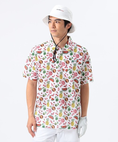 BEAMS GOLF ポロシャツ 「MEN」ORANGE LABEL / 別注リバティ 総