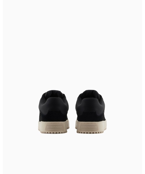 Emporio Armani◆スニーカー スエード／ジャカードファブリック EMPORIO ARMANI スニーカー 「エンポリオ アルマーニ