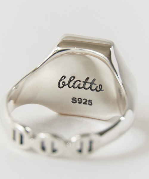 blatto 指輪 リング blatto/ブラット 925シルバー 六角形 印台