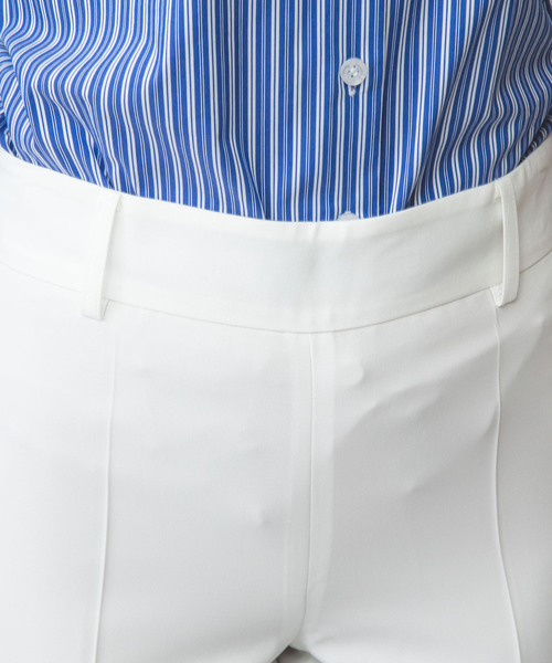 ナラカミーチェ（NARACAMICIE）/【NARACAMICIE】ホワイトテーパードパンツ NARACAMICIE（ナラカミーチェ） パンツ 「NARACAMICIE」ホワイト