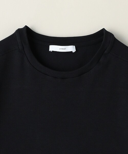 ASTRAET tシャツ 「ASTRAET」リブ コンビ クルーネック