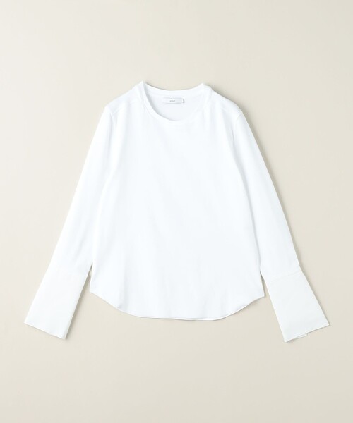 tシャツ 「ASTRAET」リブ コンビ クルーネックカットソー レディース ASTRAET tシャツ 「ASTRAET」リブ コンビ クルーネック