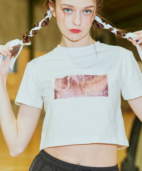 売れ筋商品|||イーブン アンド オド Tシャツ レディース トップス Print T-shirt - grey OE1121_14_a1ffcbb1-1b90-4c78-