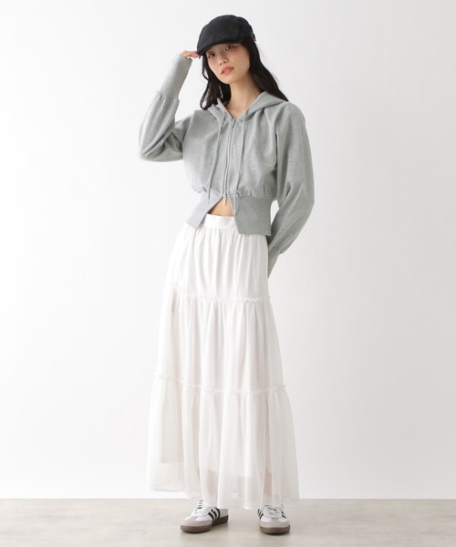 Heather パーカー スリットWZIPフーディ 327126 レディース