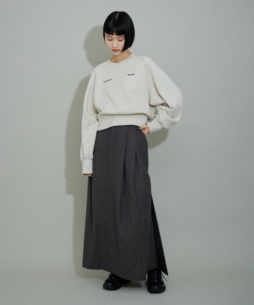 「ADAM ET ROPE'」 スカート 36 チャコールグレー レディース_画像5