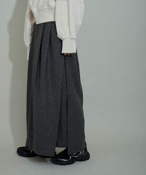 「ADAM ET ROPE'」 スカート 36 チャコールグレー レディース_画像8