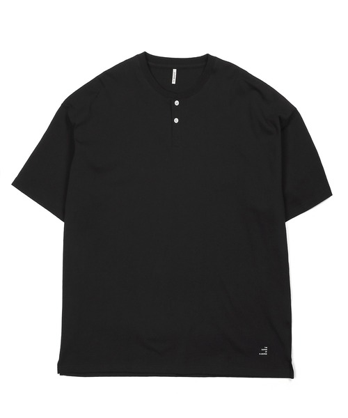 美品【定価8,800円】ヘビーウェイトオーバーサイズ ヘンリーネック ロンT S The DUFFER of ST.GEORGE tシャツ 8oz HEAVY WEIGHT OVER SIZE