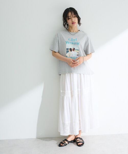 レディフォトコンパクトTシャツ Green Parks tシャツ フォトプリントボックスTシャツ レディース