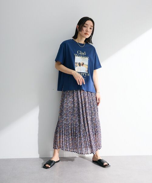 レディフォトコンパクトTシャツ Green Parks tシャツ フォトプリントボックスTシャツ レディース