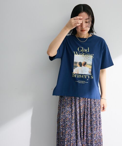【大人気 おしゃれ】プリントボックスTシャツ 2色 Green Parks tシャツ フォトプリントボックスTシャツ レディース